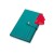 Блокнот-кошелек с сменным блоком А6 Wall Street, 64 листа, бирюзовый