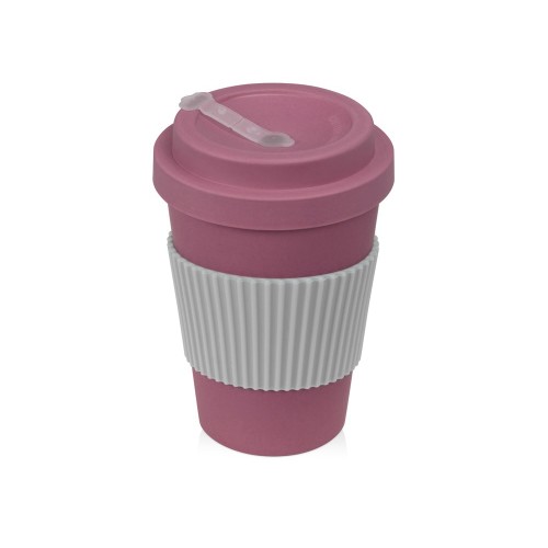 Термокружка Muffin из натуральных волокон, пыльно-розовый