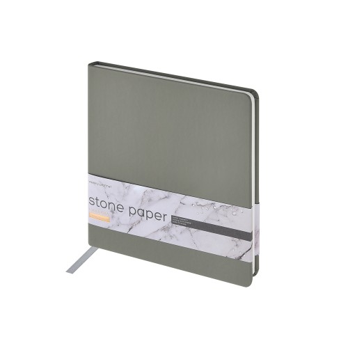 Еженедельник с каменной бумагой А5+ Carrara, серый