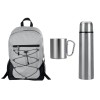Подарочный набор с термосом и кружкой, серебристый/серый