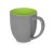 Кружка керамическая Gracy 450мл, серый/зеленое яблоко (P) Кружка керамическая Gracy 450мл, серый/зеленое яблоко (P)