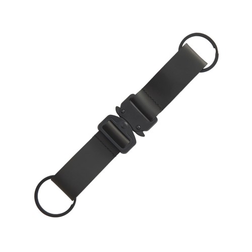 Отстегивающийся брелок-ремувка из эко-кожи Ninja, черный