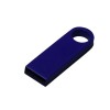 USB 2.0-флешка на 512 Мбайт с мини чипом и круглым отверстием, синий