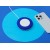 Беспроводное зарядное устройство со встроенным кабелем 2-в-1 Disc, синий Беспроводное зарядное устройство со встроенным кабелем 2-в-1 Disc, синий