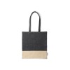 Сумка из переработанного хлопка PALMIRA, черный/натуральный