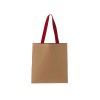 Сумка-шоппер Papyrus из моющейся крафт-бумаги, натруальный/красный