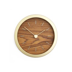 Часы настенные Gracie XS, натуральные с золотистым
