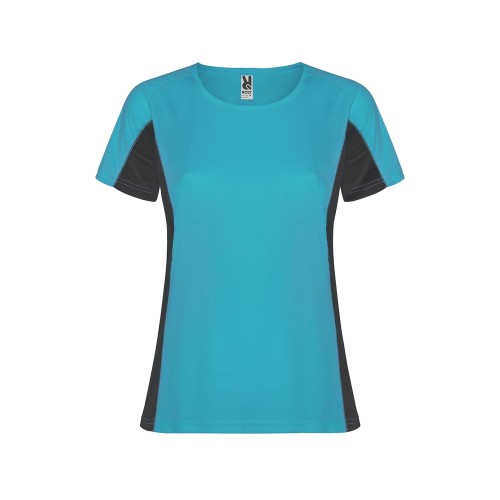Футболка Shanghai женская, бирюзовый/графитовый