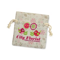 Мешочек подарочный малый с возможностью полноцветной печати