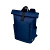 Рюкзак Byron 15,6 объемом 18 л со скручиваемым верхом, изготовленный из переработанного ПЭТ по стандарту GRS, темно-синий
