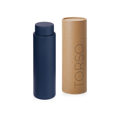 Вакуумный термос с двойными стенками и медным слоем Torso, 480 мл, темно-синий