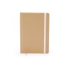 Блокнот А5 ESTELA с контрастной резинкой, бежевый/белый Блокнот А5 ESTELA с контрастной резинкой, бежевый/белый