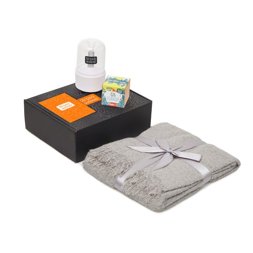 Подарочный набор Re:y. Grow с пледом, увлажнителем и набором для выращивания