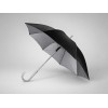 Зонт-трость полуавтомат Майорка, черный/серебристый