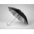 Зонт-трость полуавтомат Майорка, черный/серебристый