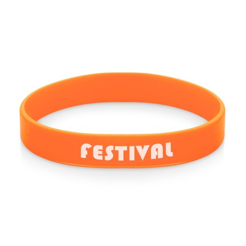 Силиконовый браслет Forest 202*12 мм, оранжевый