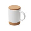 Кружка 450 мл с пробковым дном с крышкой Корк & Бон, белый Кружка 450 мл с пробковым дном с крышкой Корк & Бон, белый
