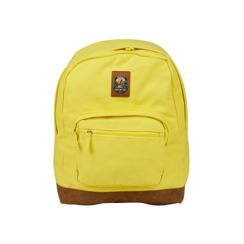 Рюкзак Shammy с эко-замшей для ноутбука 15, желтый с патчем