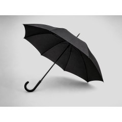 Зонт-трость Wind, полуавтомат, черный