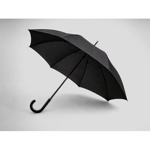 Зонт-трость Wind, полуавтомат, черный