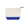 Косметичка DOEL из хлопка плотностью 280 г/м2, бежевый/синий Косметичка DOEL из хлопка плотностью 280 г/м2, бежевый/синий