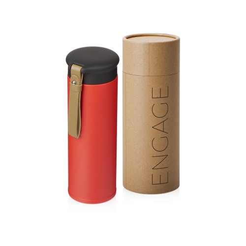 Вакуумный термос Engage, 450 мл, тубус, красный