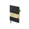 Блокнот А5 Boston, черный с салатовым срезом Блокнот А5 Boston, черный с салатовым срезом