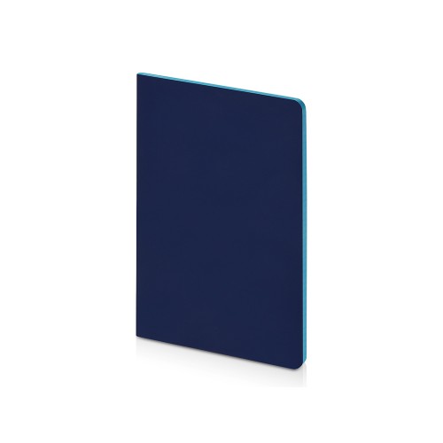 Бизнес-тетрадь А5 Pragmatic Contrast, 40 листов в клетку, темно-синий с бирюзовым срезом