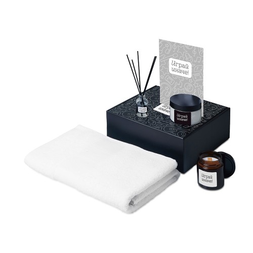 Подарочный набор Re:y. Care с полотенцем, солью для ванны и диффузором