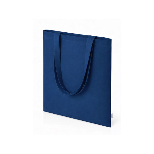 Шоппер Basio из переработанного хлопка 280 г, синий