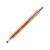 Ручка-стилус металлическая шариковая KRUGER, апельсин