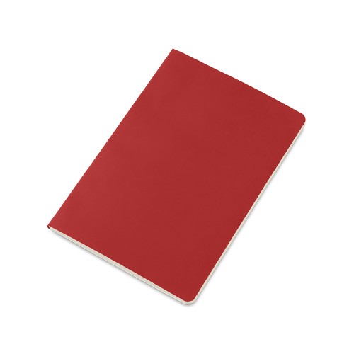 Блокнот в гибкой обложке A5 Виспи 2.0 в клетку, красный