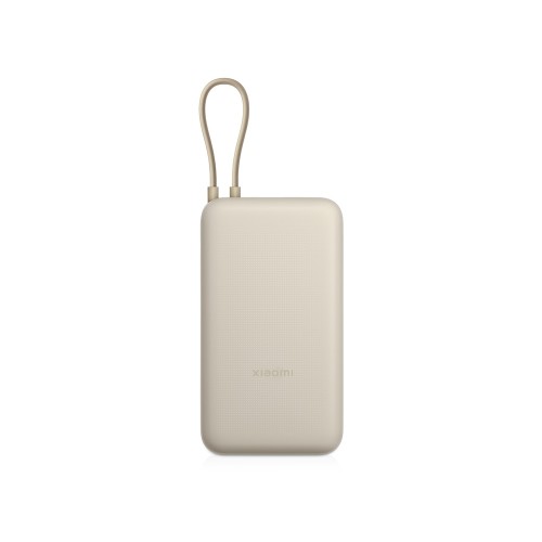 Внешний аккумулятор со встроенным кабелем Xiaomi 33W Power Bank 20000mAh (Integrated Cable) Tan GL