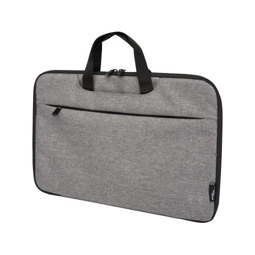 Эко- чехол для ноутбука Libra 2 в 1 из переработанного пластика, серый яркий