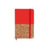 Блокнот А6 IRIS с комбинированной обложкой, натуральный/красный