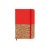 Блокнот А6 IRIS с комбинированной обложкой, натуральный/красный Блокнот А6 IRIS с комбинированной обложкой, натуральный/красный