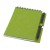 Блокнот Luciano Eco на пружине, с карандашом, маленький, зеленый