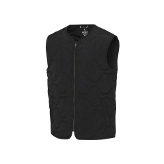 Quartz утепленный жилет унисекс из переработанного материала GRS - сплошной черный