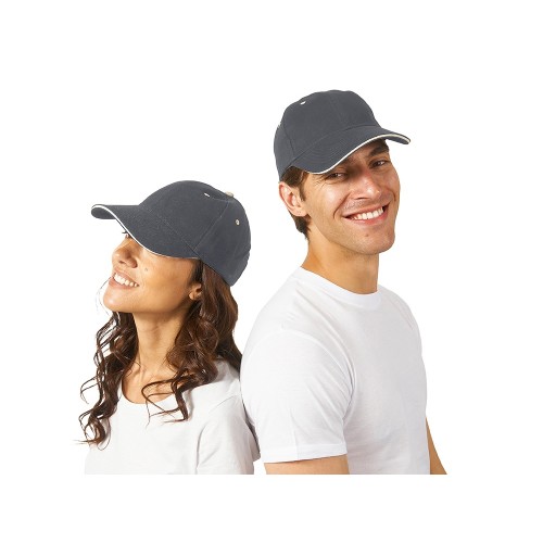 Бейсболка New Castle 6-ти панельная, серый/белый