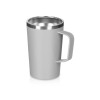 Стальная кружка с двойными стенками и порошковым покрытием Tibet, серый