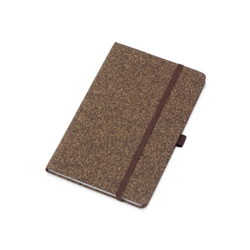 Блокнот из кофейных зерен А5 Coffee notes, твердая обложка, 80 листов 70 гр/м2 белой бумаги, кофейный