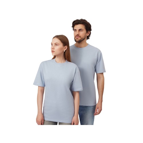 Футболка из френч терри Warsaw унисекс 220гр, небесно-голубой