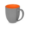 Кружка керамическая Gracy 450мл, серый/оранжевый Кружка керамическая Gracy 450мл, серый/оранжевый