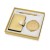 Набор Чувства: шариковая ручка, зеркало, визитница, золотистый (Р) Набор Чувства: шариковая ручка, зеркало, визитница, золотистый (Р)