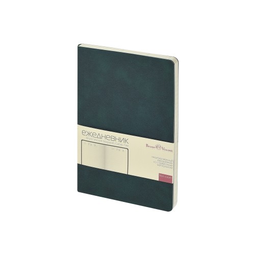Ежедневник недатированный А5 Megapolis Classic Flex, темно-зеленый