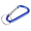 Брелок-карабин из переработанного алюминия Alumina, синий Брелок-карабин из переработанного алюминия Alumina, синий