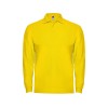 Рубашка поло Estrella мужская с длинным рукавом, желтый