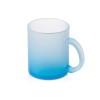 Стеклянная матовая кружка Омбре с градиентом для сублимации, синий