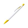 Ручка пластиковая шариковая CITIX, белый/желтый