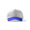 Бейсболка FREYA 5-ти панельная, белый/синий